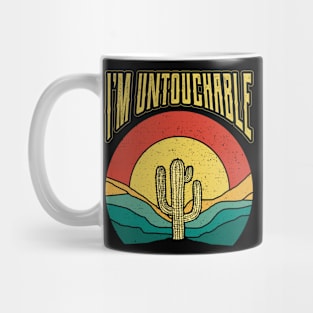 Im Untouchable Plant Nature Succulents Punny Cactus Mug